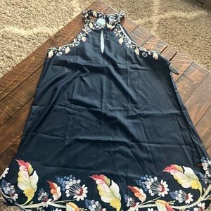 Light high neck summer dress